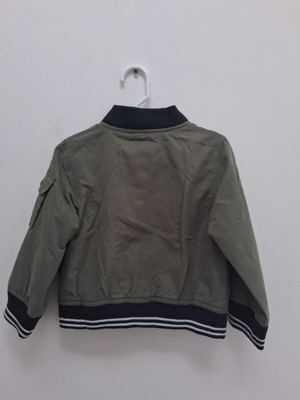 OshKosh B'gosh Olive Green Baby/Toddler Bomber Jacket Utility Size 24 Months